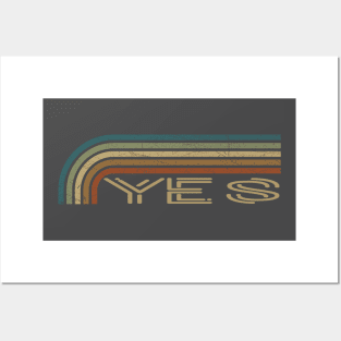 Yes Retro Stripes Posters and Art